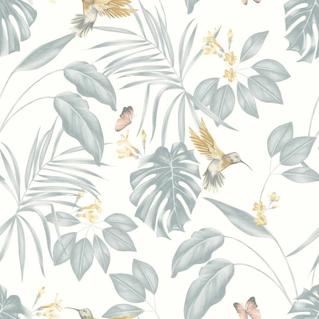 Hummingbird Wallpaper - Neutral - Ohpopsi