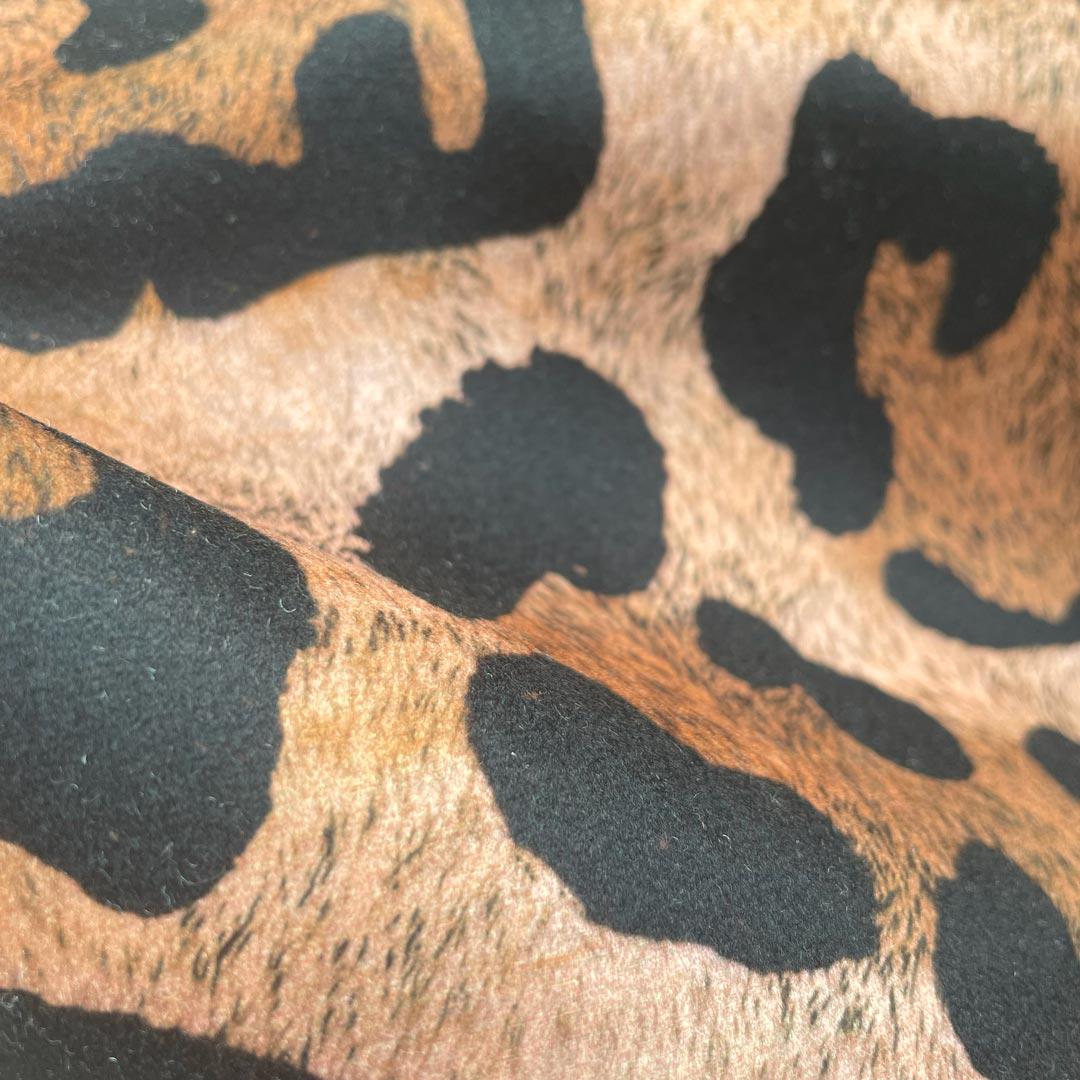 Jaguar Spot Caramel Fabric