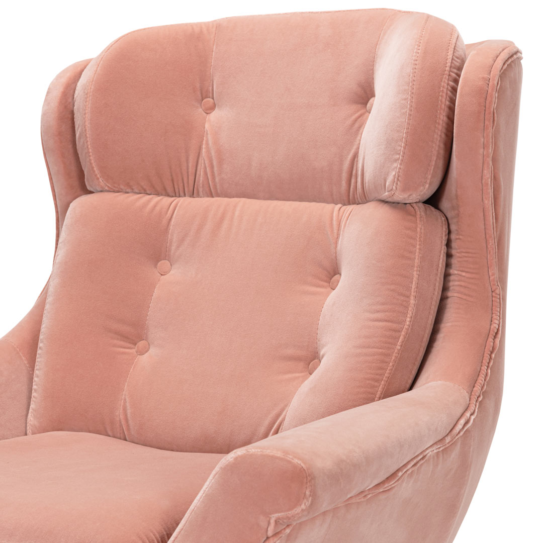 John Swivel Armchair - Muted Clay Velvet - MindTheGap