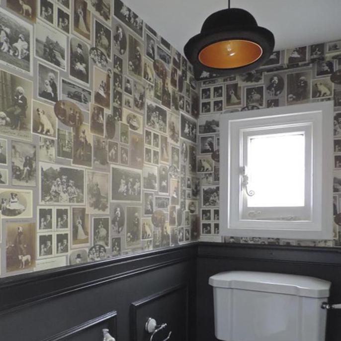 Jolly Boy Wallpaper - Grey - Graduate Collection