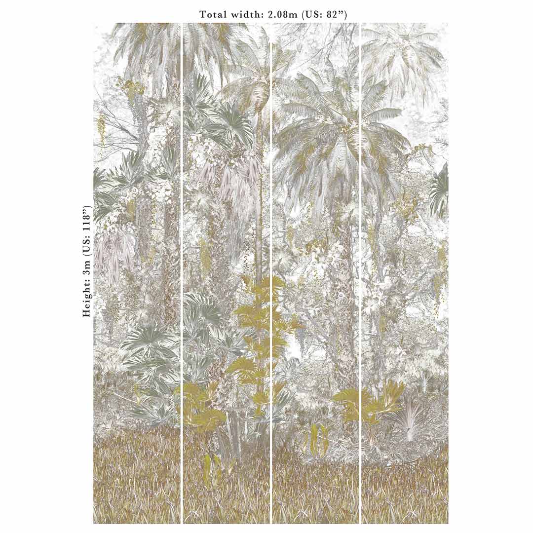 Jungle Mural Wallpaper - Ivory - Good & Craft
