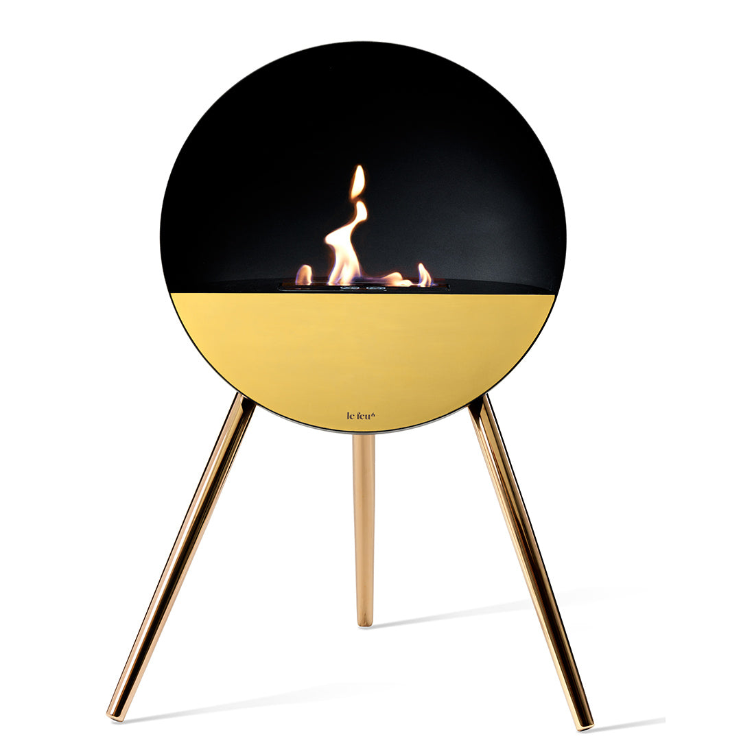 Le Feu Eye - Black with Rose Gold Glass