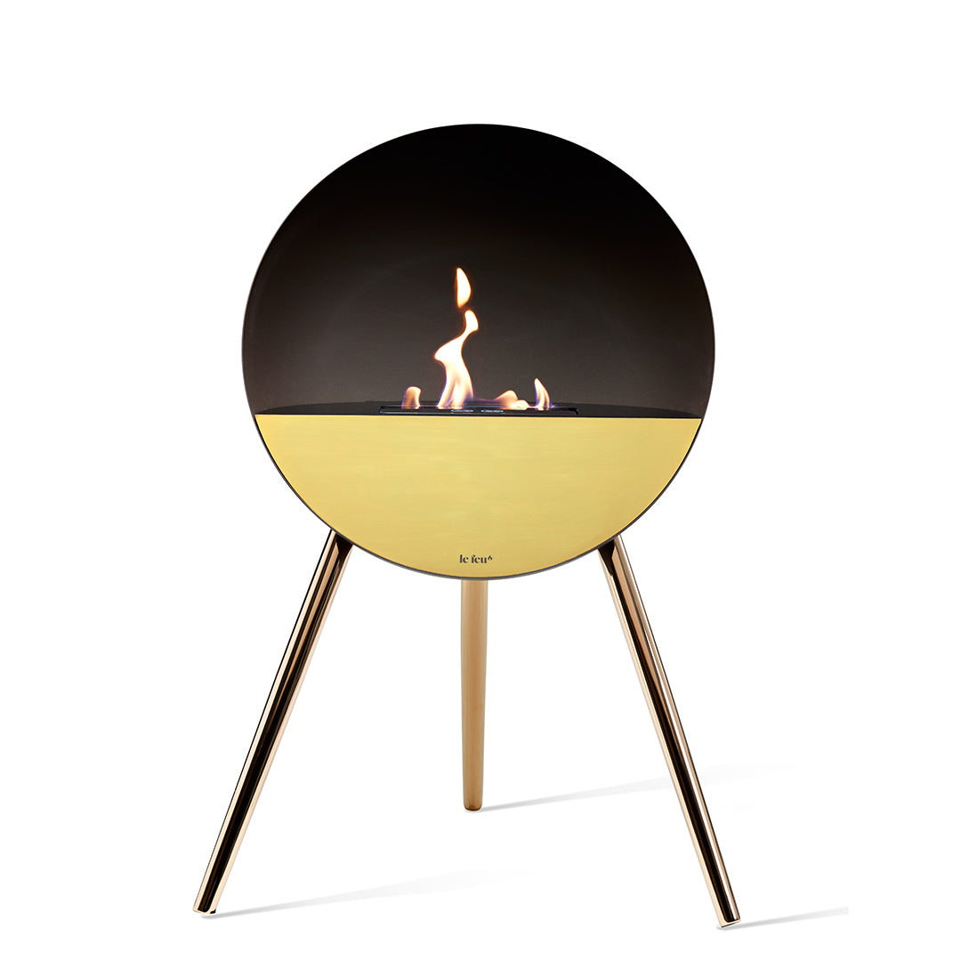 Le Feu Eye - Mocca with Rose Gold Glass