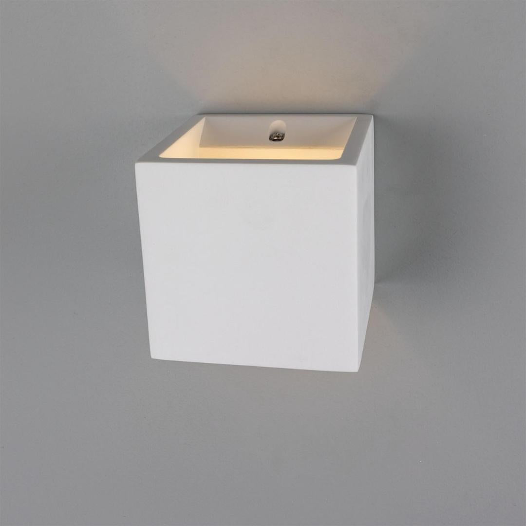 Lisbon Cube Plaster Wall Light