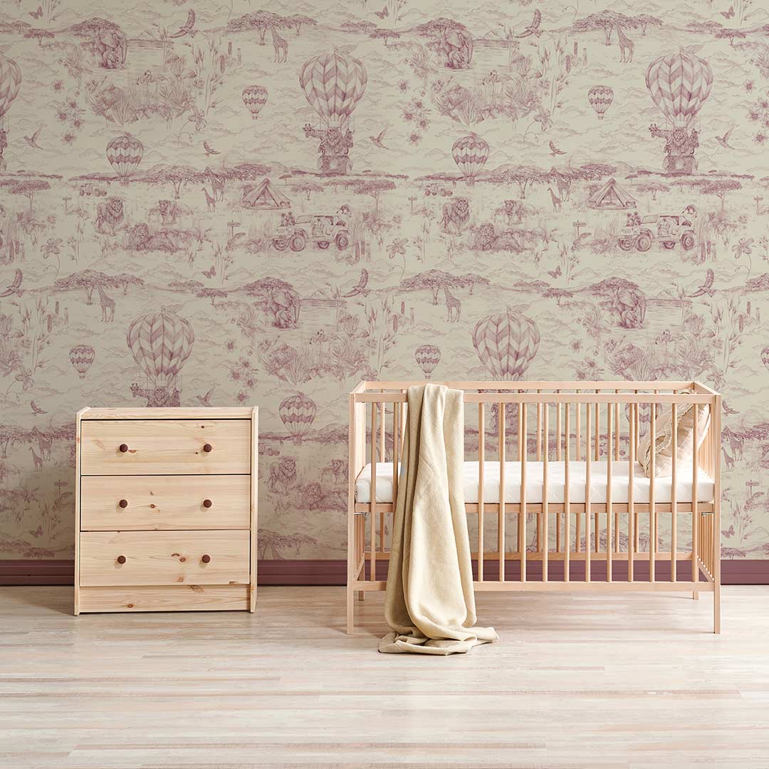 Lyons Den Wallpaper - Antique Rose