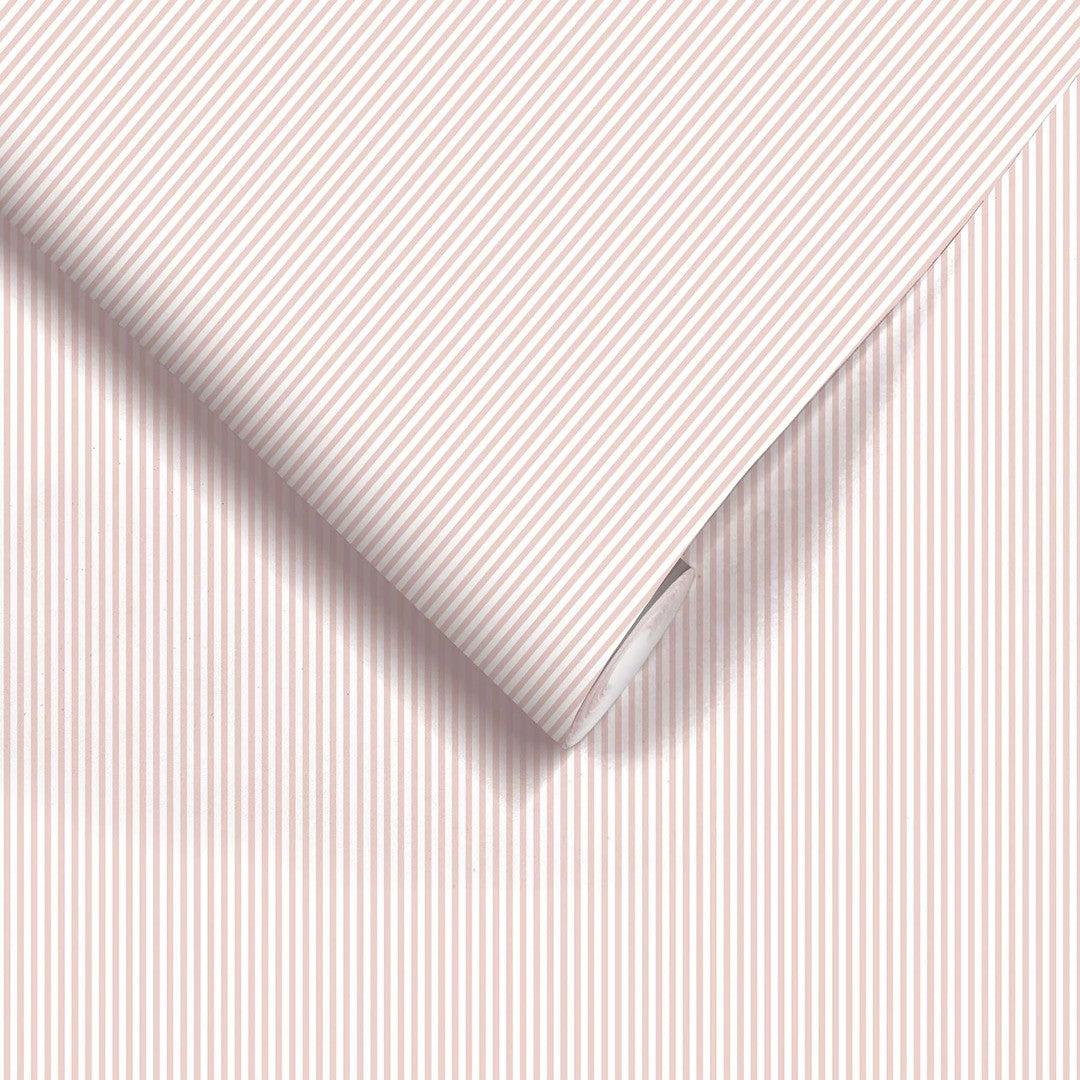 Matchstick Stripe Wallpaper - Blush Pink