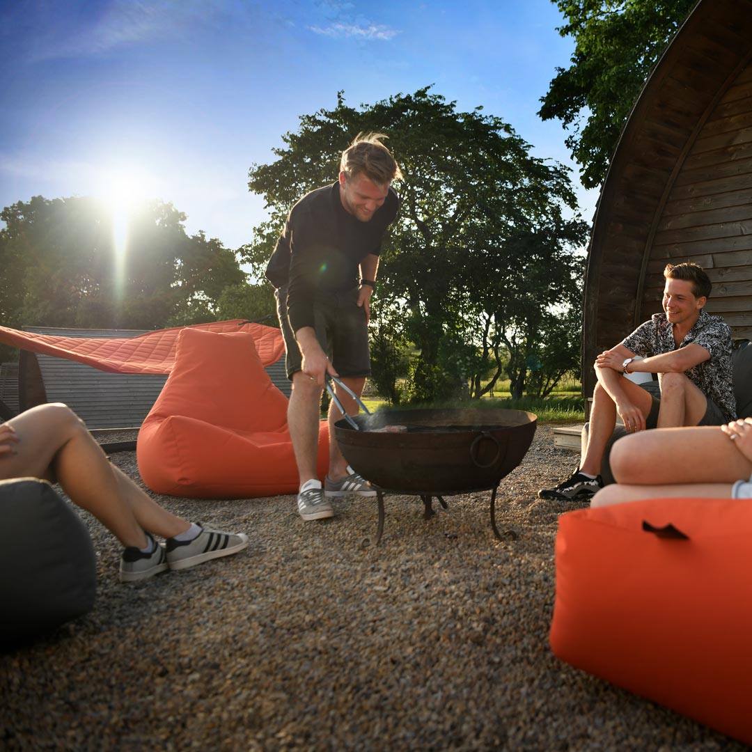 Mighty B-Bag - Outdoor Bean Bag Chair - Silver Grey