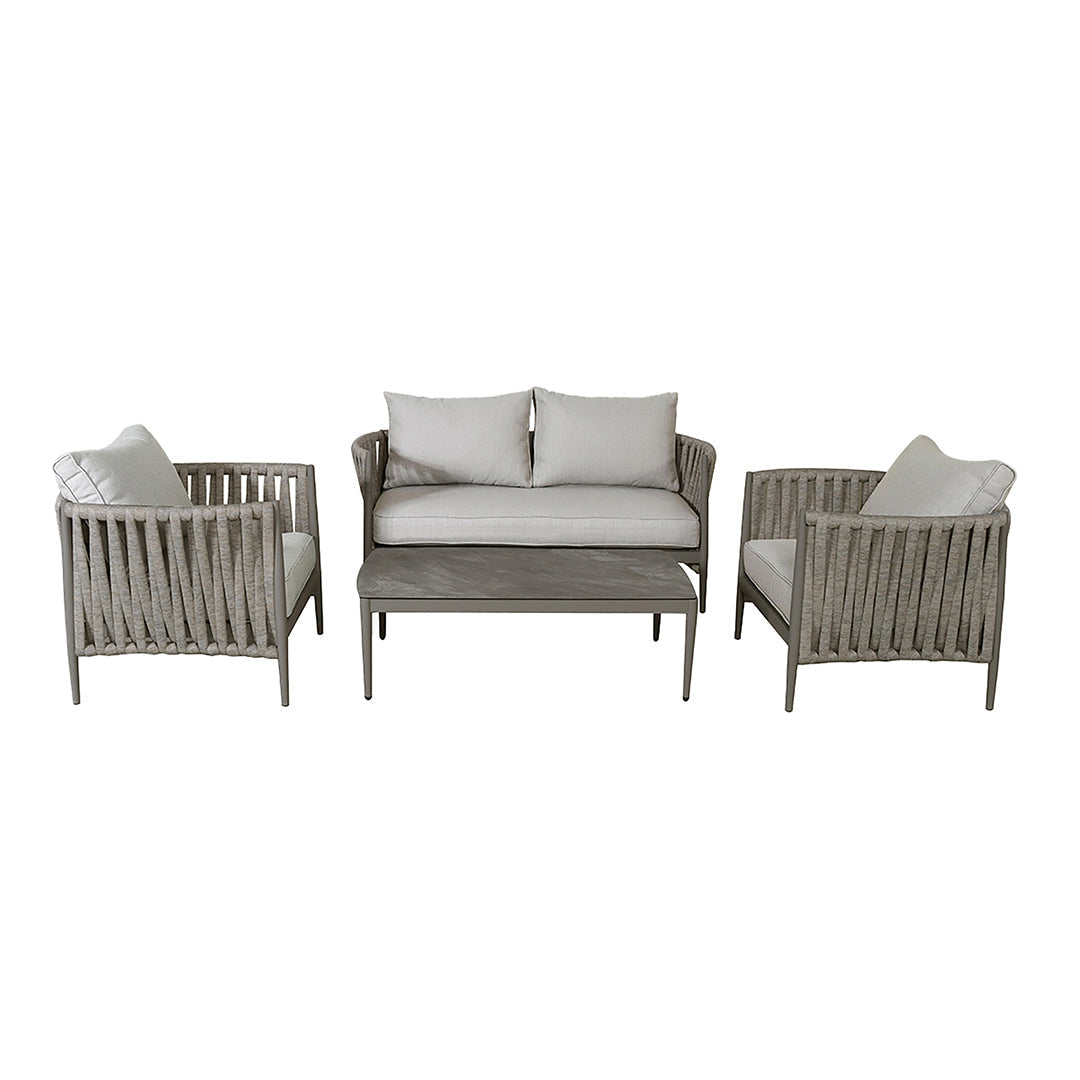 Milan 2 Seat Sofa Set - Cool Linen