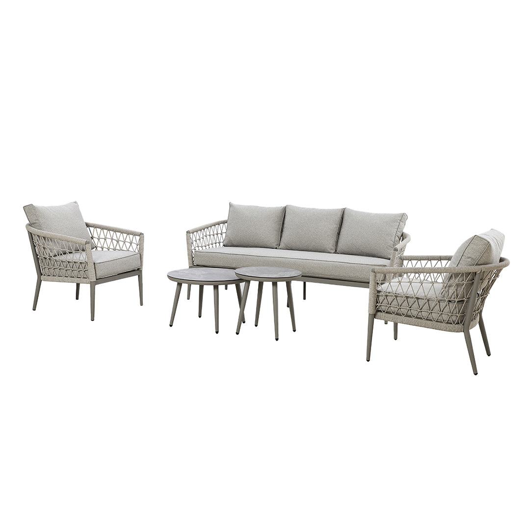 Monaco Rope Weave 3 Seat Sofa Set