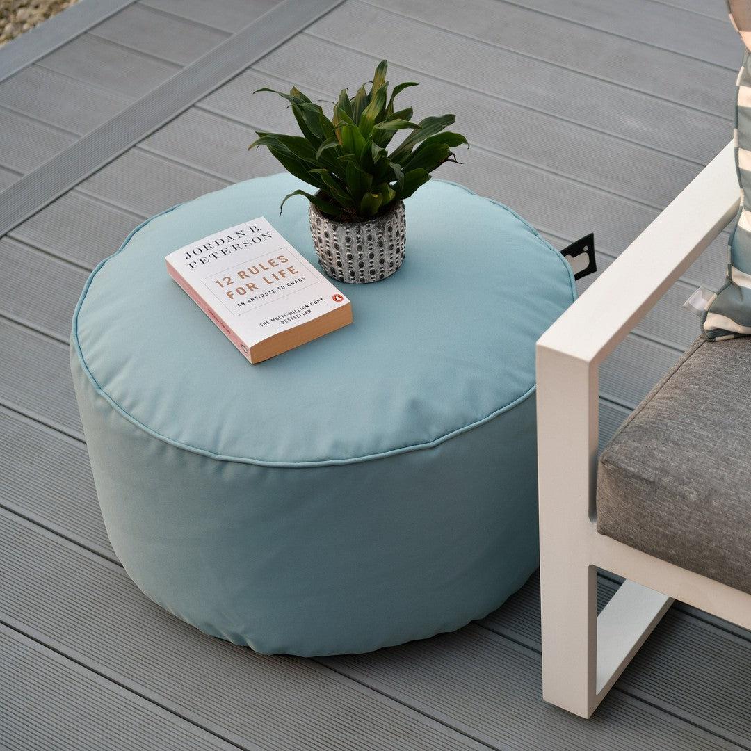 Outdoor B Pouffe - Aqua