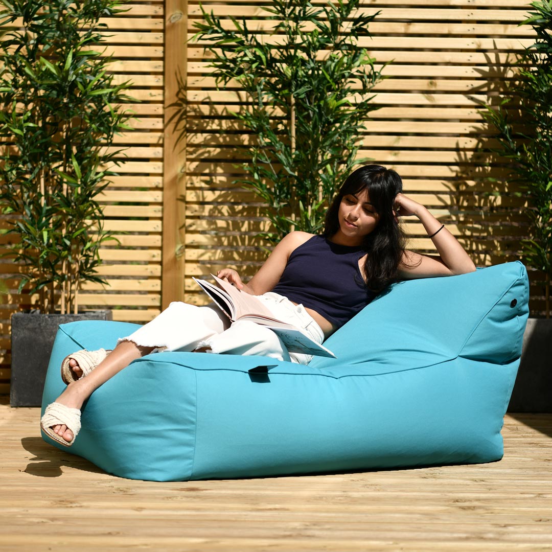 Outdoor Bean Bed - Aqua