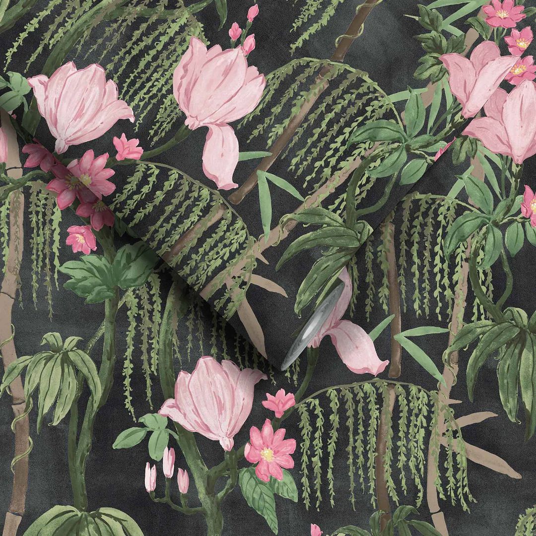 Pierre Wallpaper - Noir