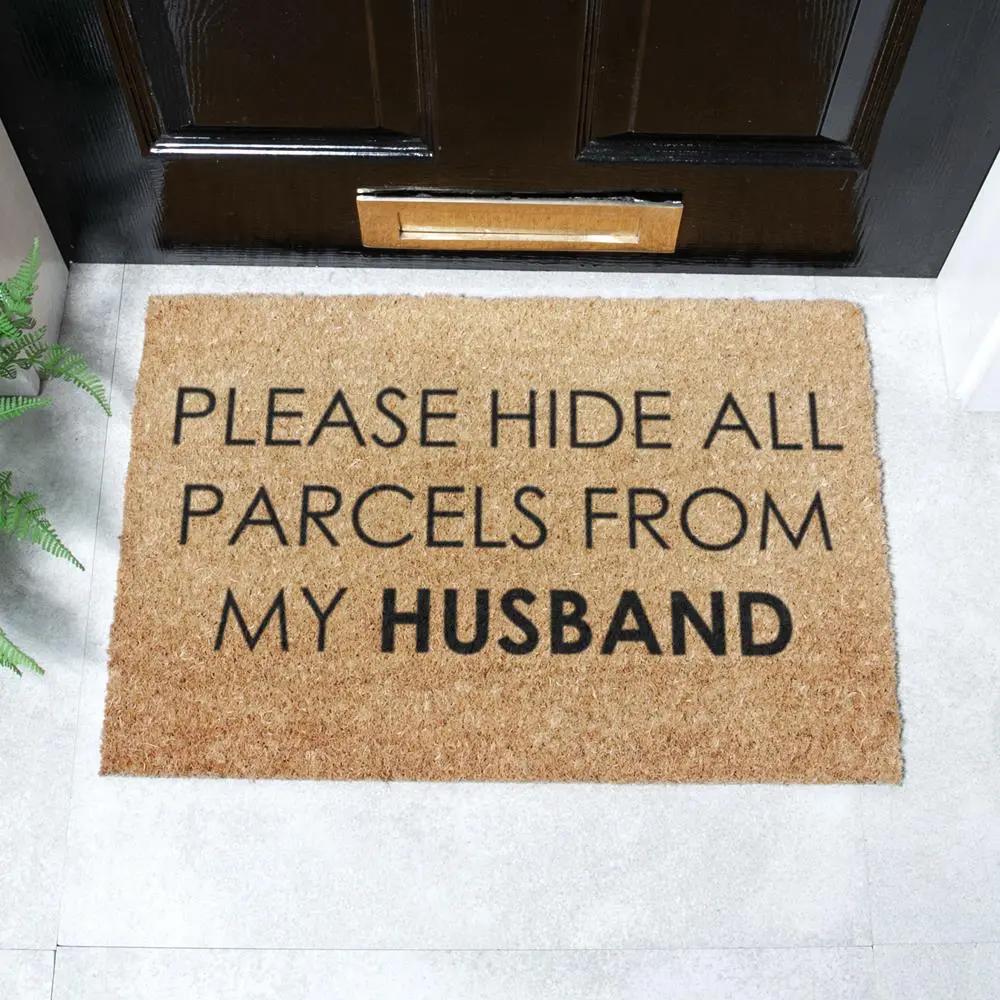 Please Hide All Parcels from My Husband Doormat