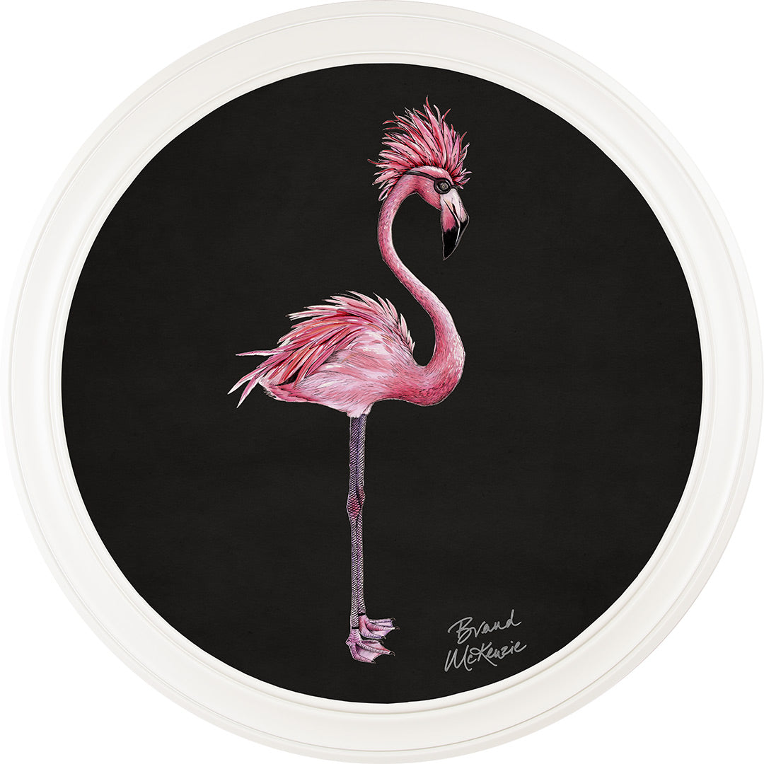 Punk Rocks - Fiona on Charcoal Black - Brand McKenzie Framed Art Prints