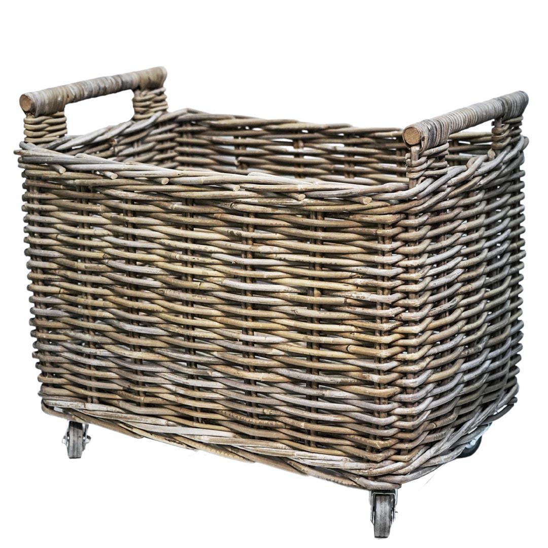 Rattan Firewood Cart
