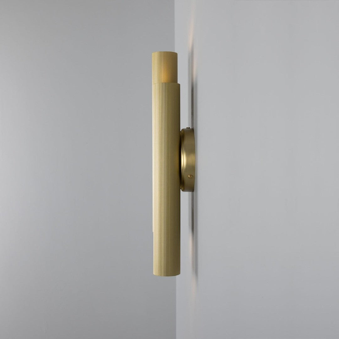 Royce Modern Reeded Double Wall Light