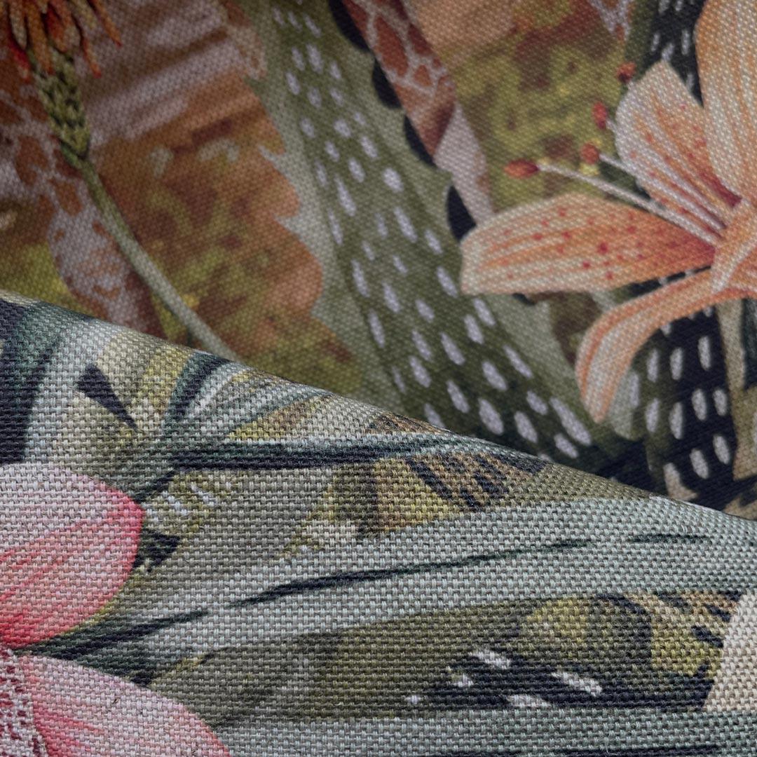 Savanna Sunrise Natural Linen Fabric