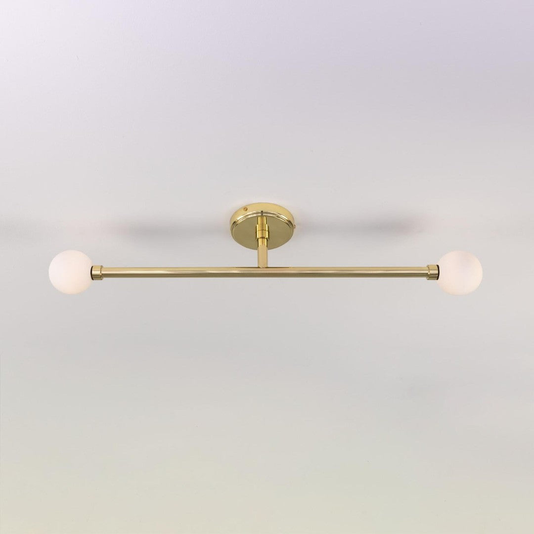 Silverton Brass Slim Bathroom Ceiling Light