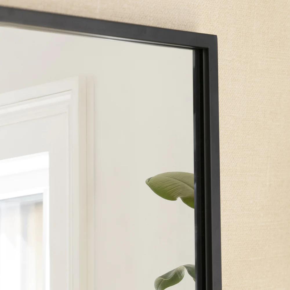 Slim Rectangular Iron Wall Mirror