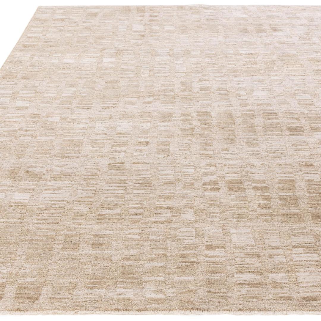 Softscape Abstract Grid Beige Rug