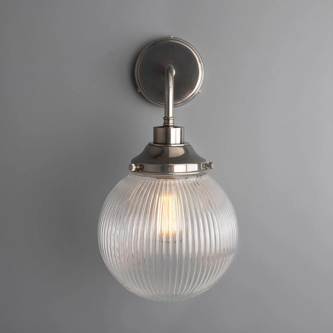 Stanley Holophane Bathroom Wall Light - Mullan Lighting