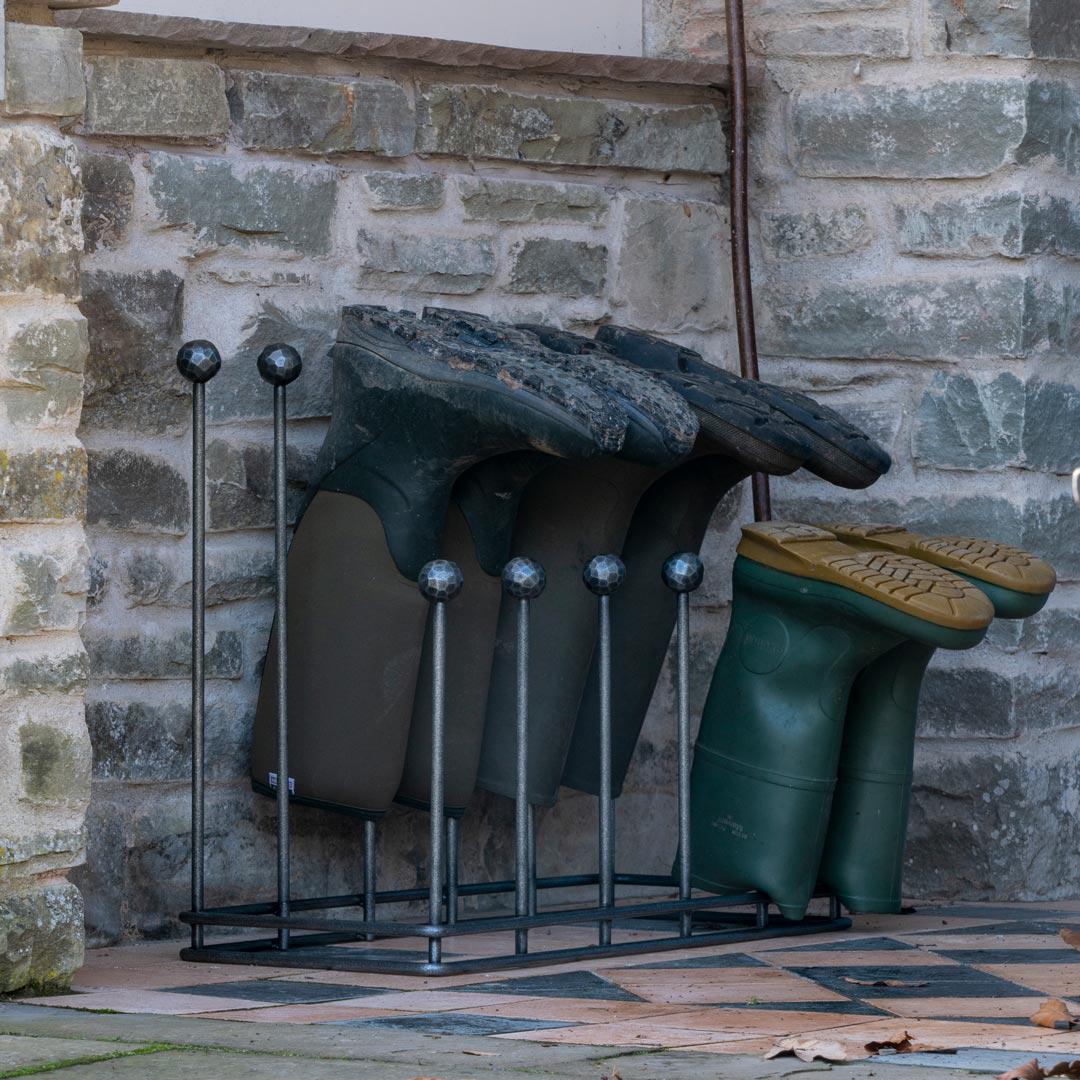 Wall Mounted Welly Boot Store Welly Rack Outdoor Boot Storage
