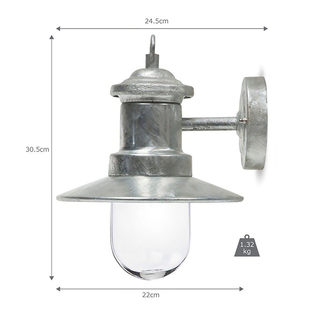 Steel Outdoor Ships Wall Light