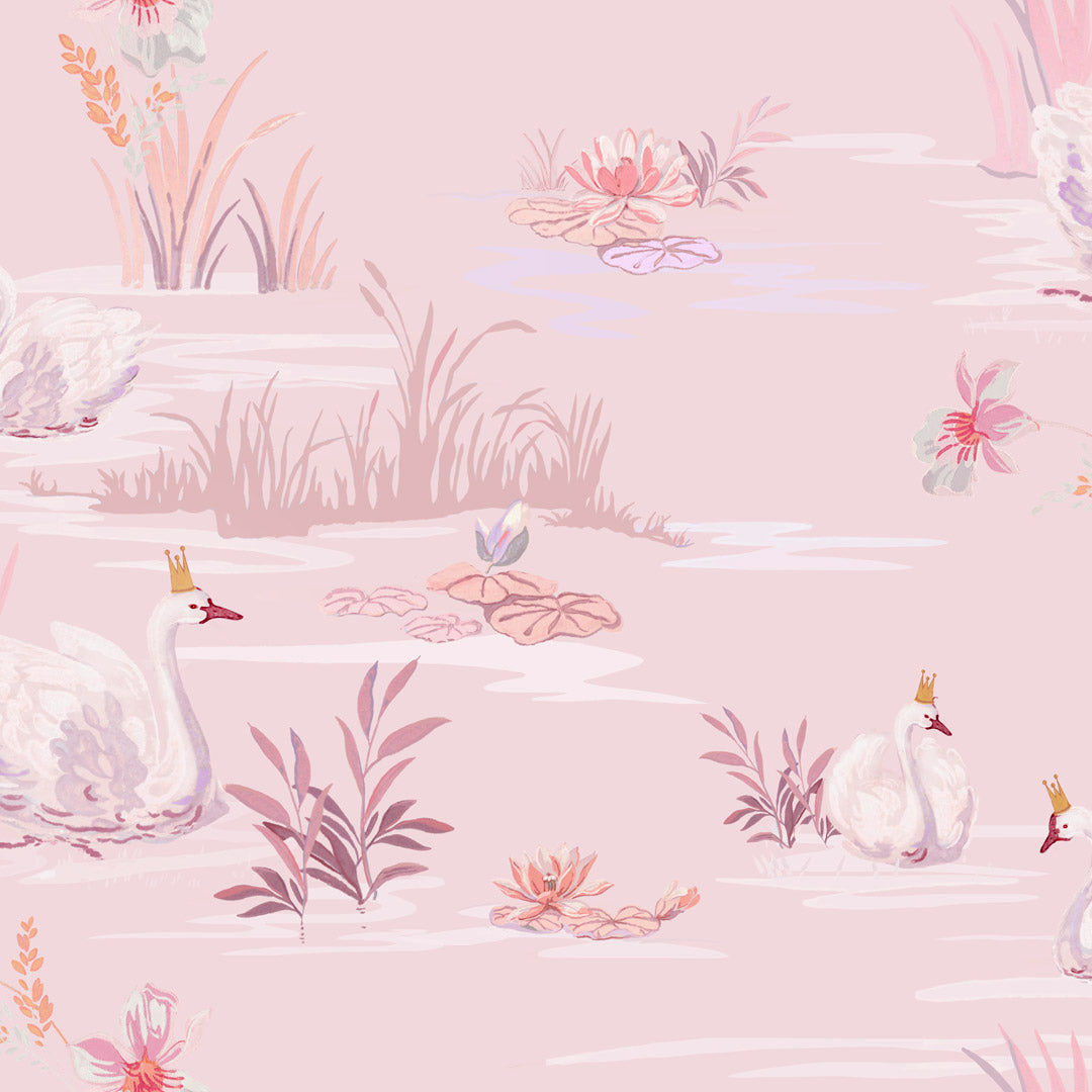 Swans Serenade Wallpaper