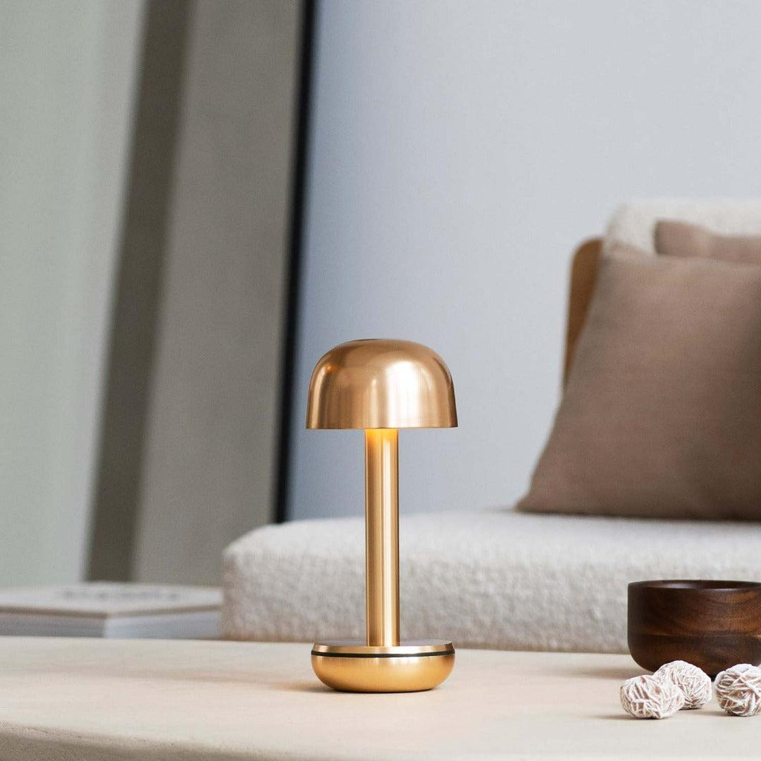 TWO Cordless Table Lamp- Gold