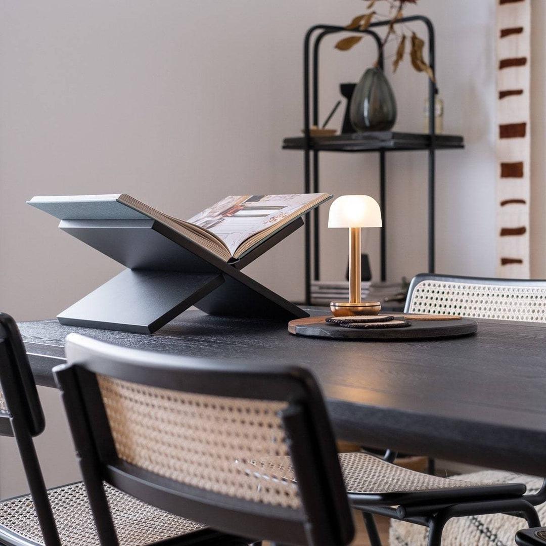 TWO Cordless Table Light - Gold & Frosted Glass