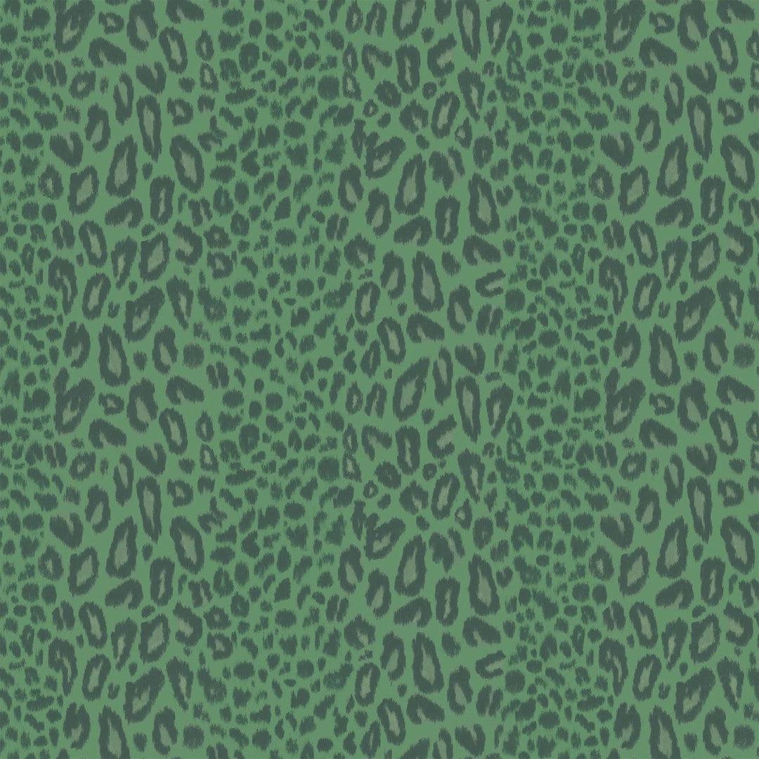 Tabby Kat Stripe Wallpaper - Moss
