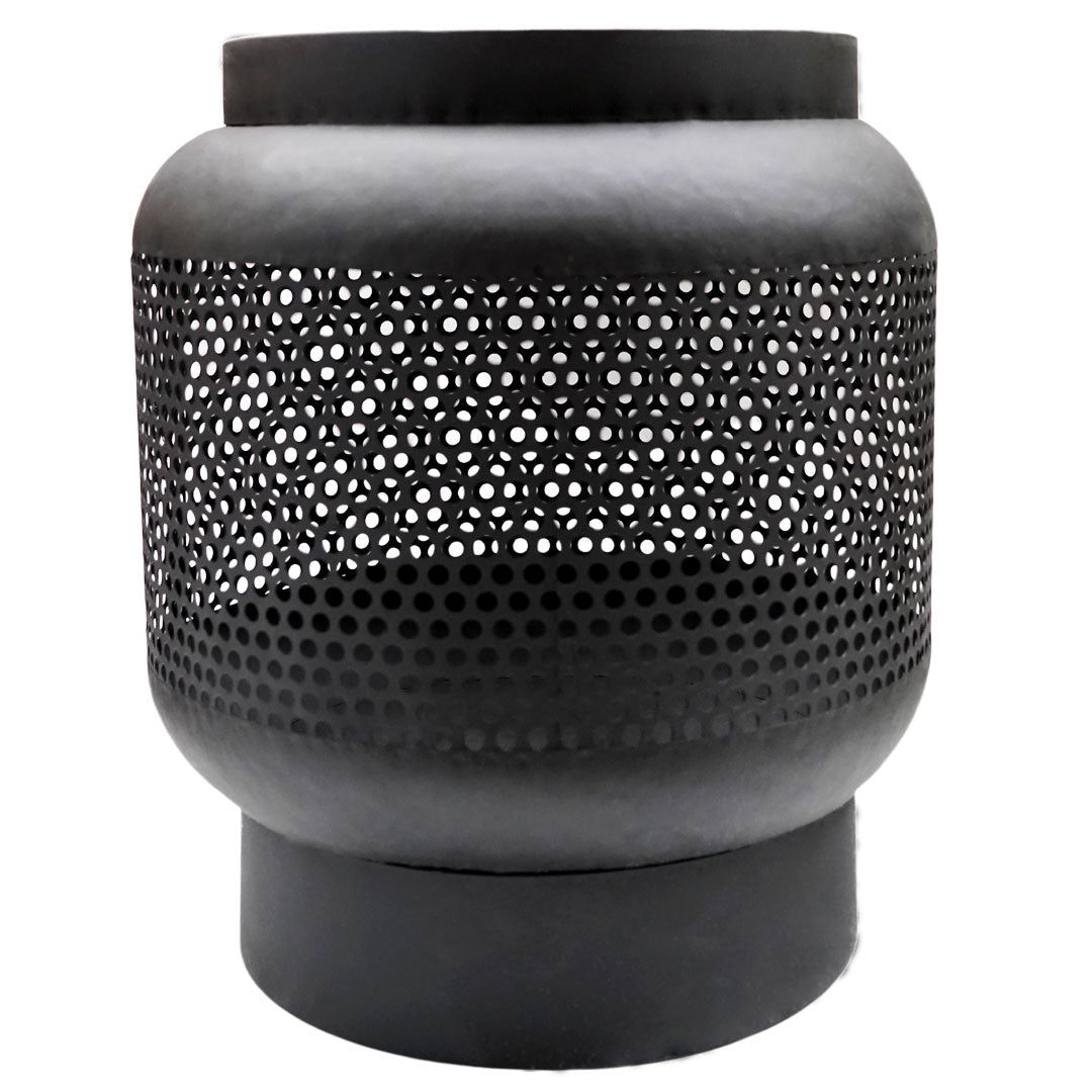 Tall Buttermere Basket Fire Pit - Black