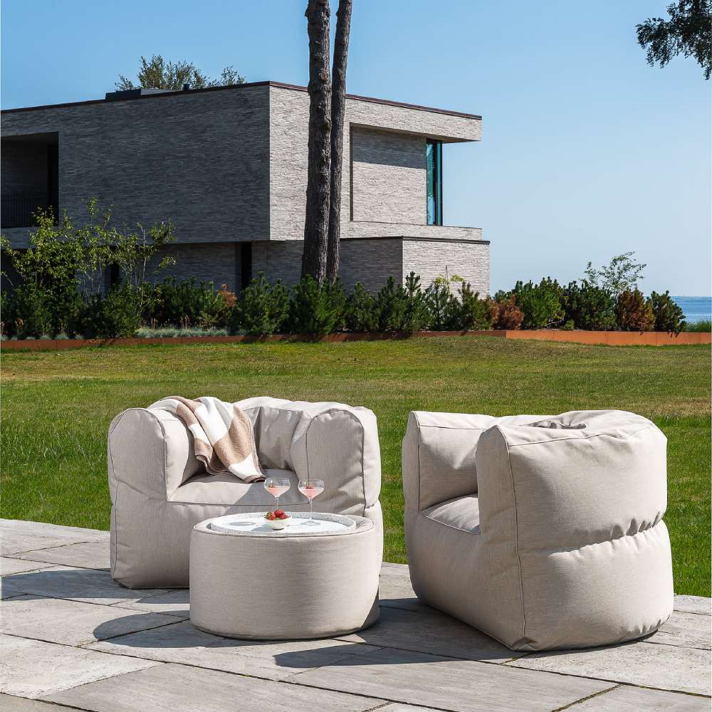 Tiny Moon Outdoor Pouf - Beige - TRIMM Copenhagen