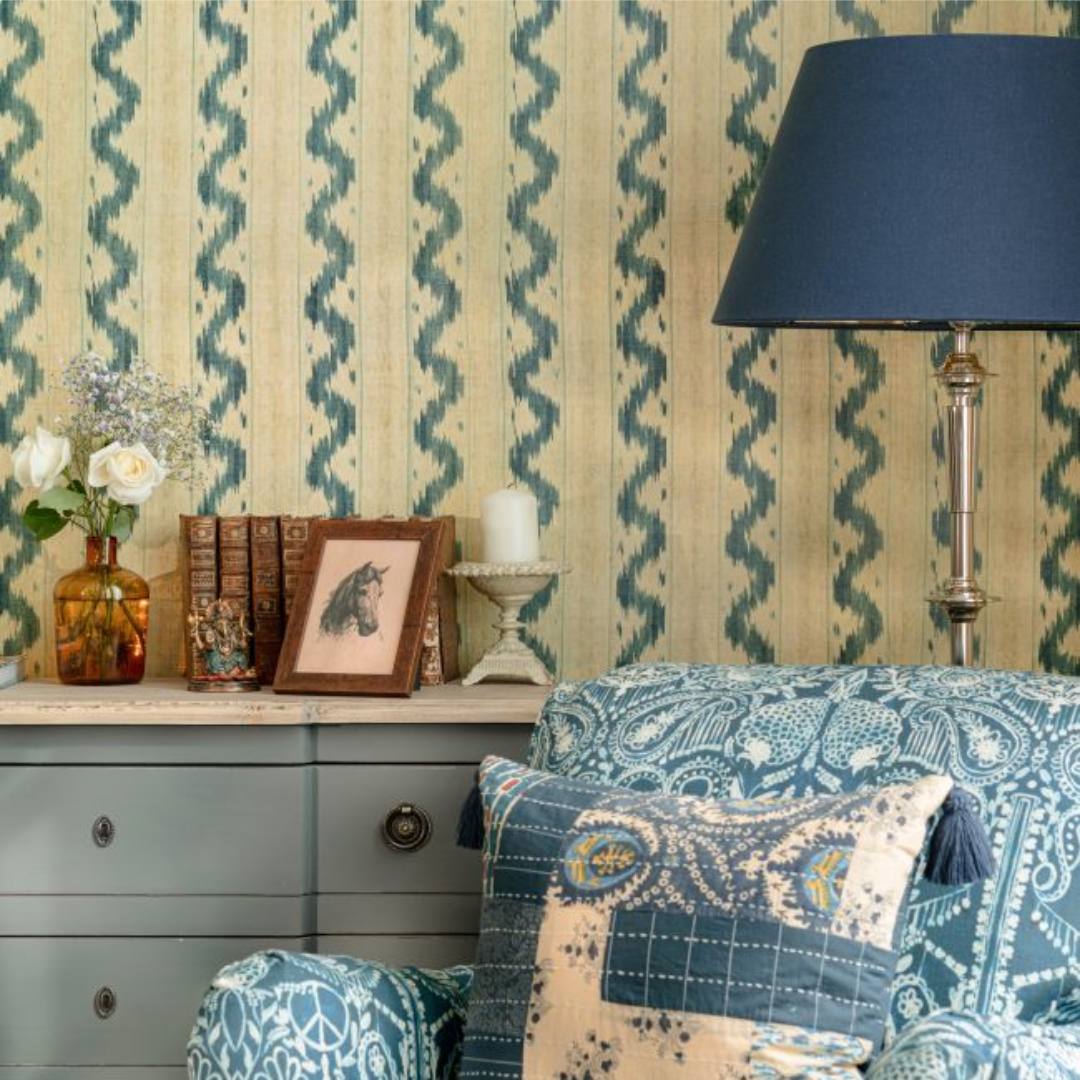 Vintage Ikat Wallpaper - MINDTHEGAP