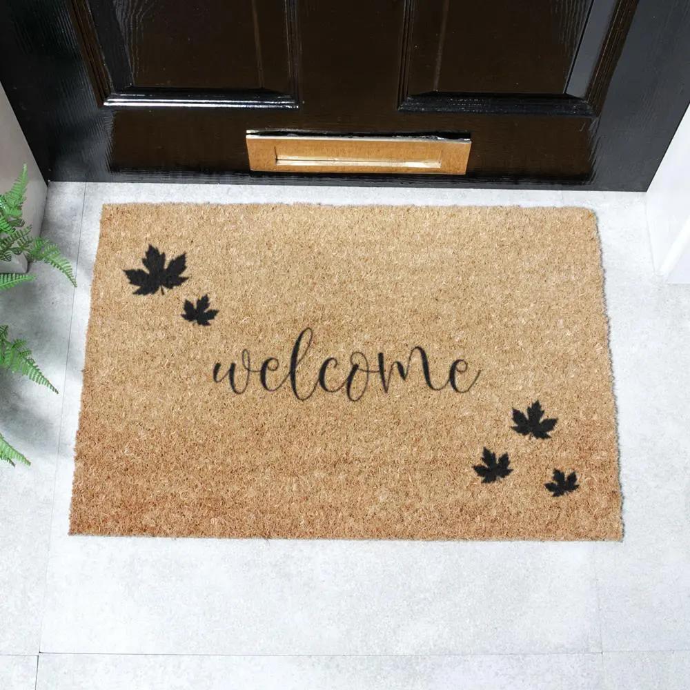 Welcome Leaf Doormat