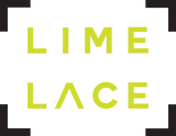 Small lime green text spelling Lime Lace logo