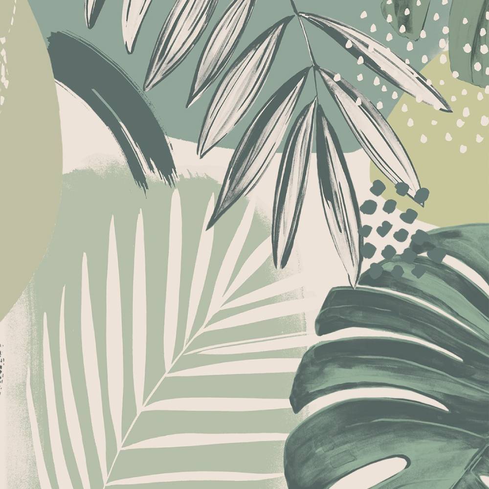 Abstract Jungle Wallpaper - Leaf Green - Brand Mckenzie