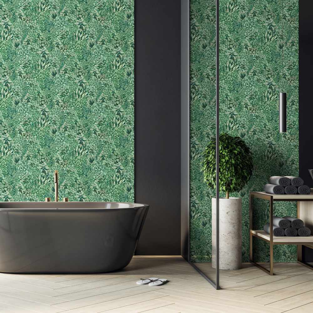 Alpine Landscape Wallpaper - Alpine Green - Brand Mckenzie