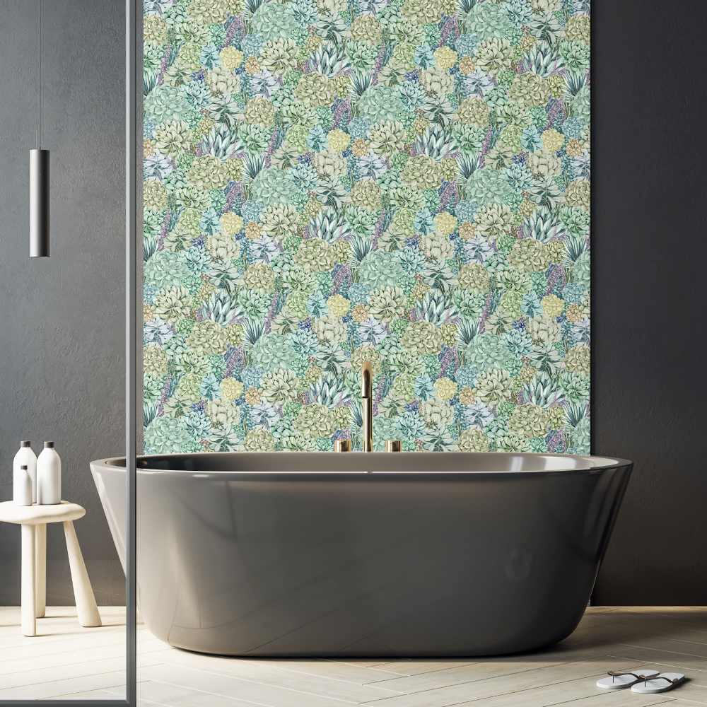 Alpine Landscape Wallpaper - Green Multi - Brand Mckenzie