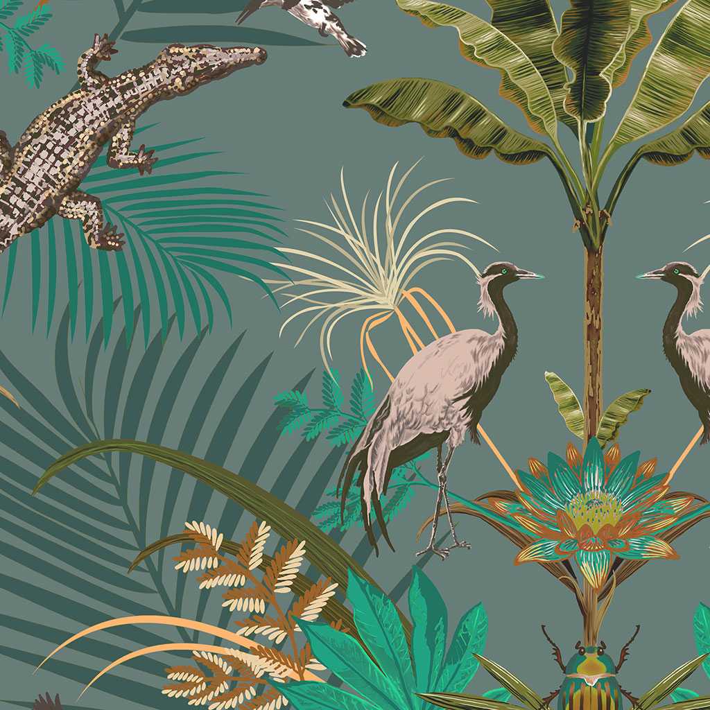 Crocodilia Wallpaper - River - Becca Who