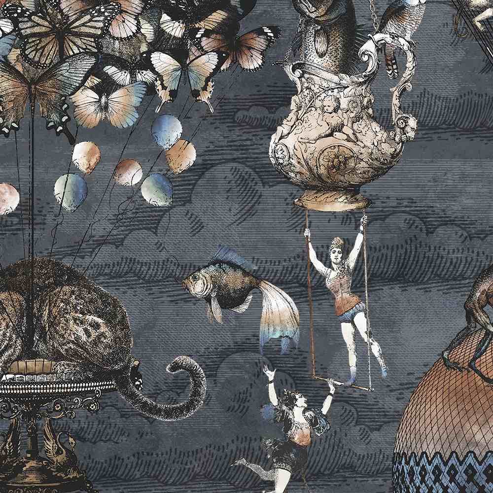 Curious Skies Wallpaper - Midnight Blue - Brand Mckenzie