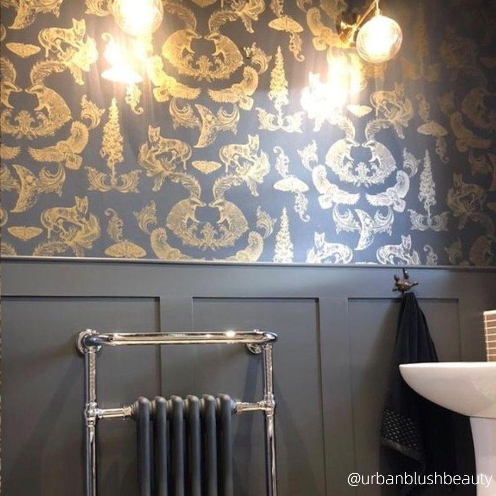 Dipped in Moonlight Wallpaper - Charcoal - Graduate Collection