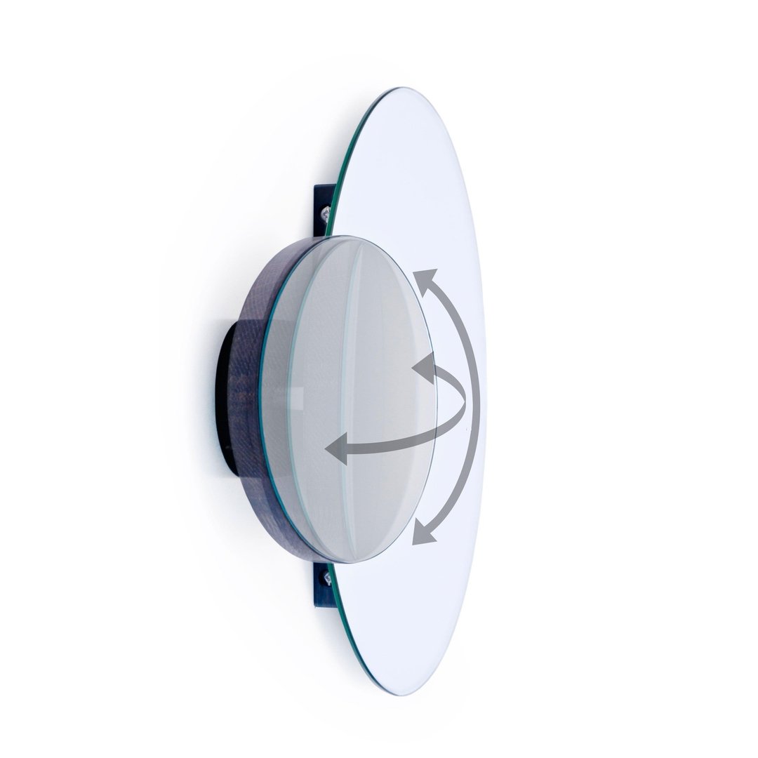 Eclipse Wall Mirror - Dark oak