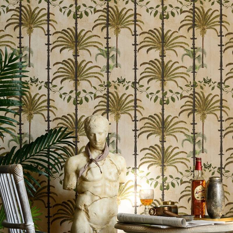 Havana Taupe Wallpaper - Set of 3 Rolls - MINDTHEGAP