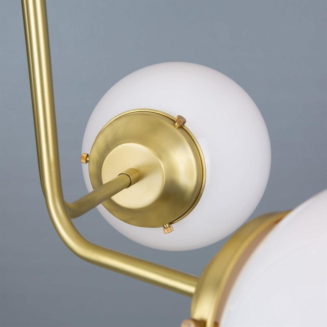 Hayes Flush Glass Globe Chandelier - Mullan Lighting