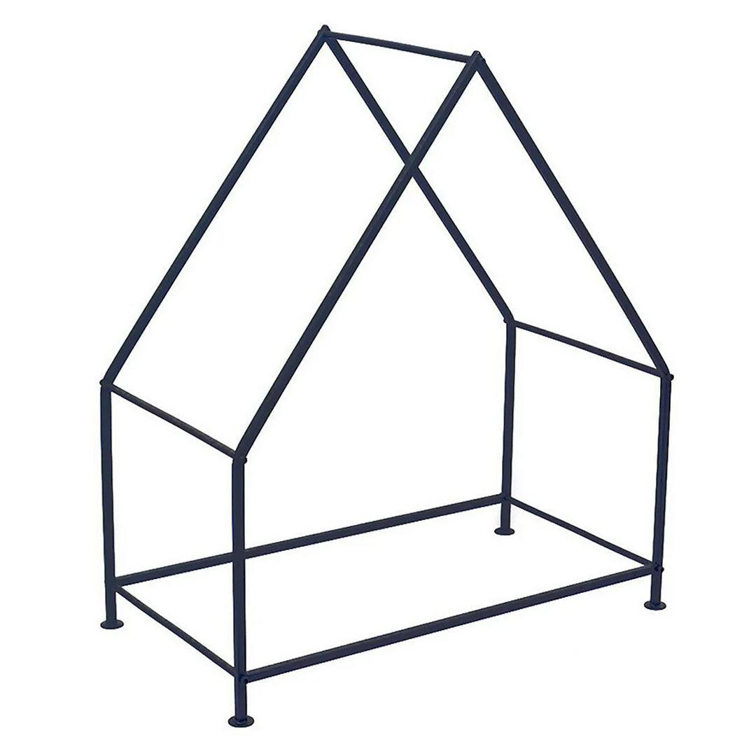 House Fireside Kindling Holder - Black