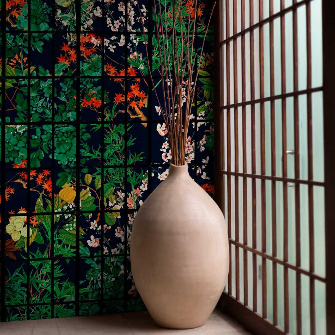 Japanese Garden By Night Wallpaper - Set of 3 Rolls - MINDTHEGAP