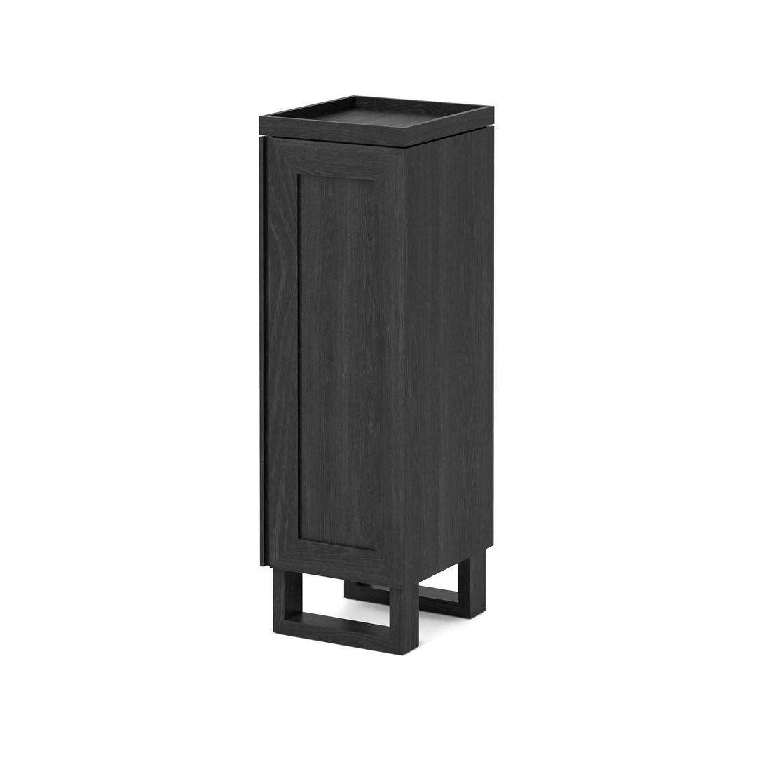 Mezza Tallboy Bathroom Cabinet - Dark Oak