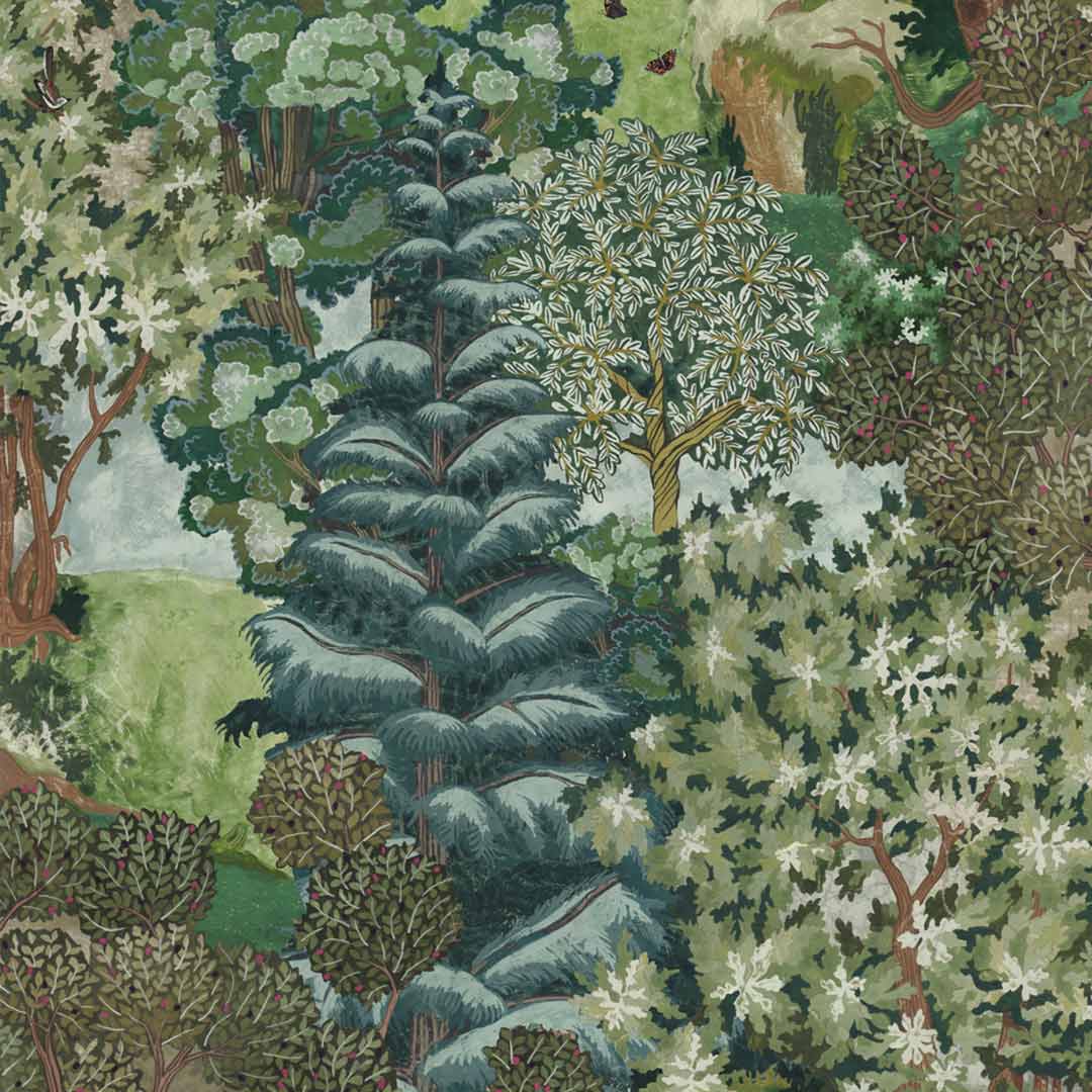 Miserden Trees Wallpaper - Josephine Munsey