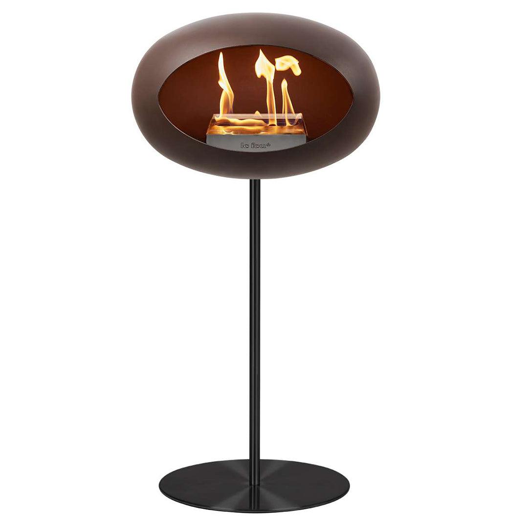 Mocca Steel High Bioethanol Fireplace - Le Feu